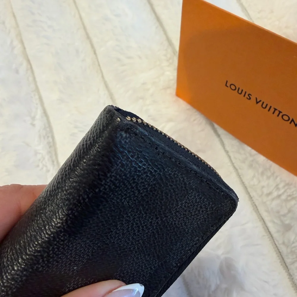 LOUIS VUITTON Damier Graphite coin purse Wallet Case /card holder « Authentic